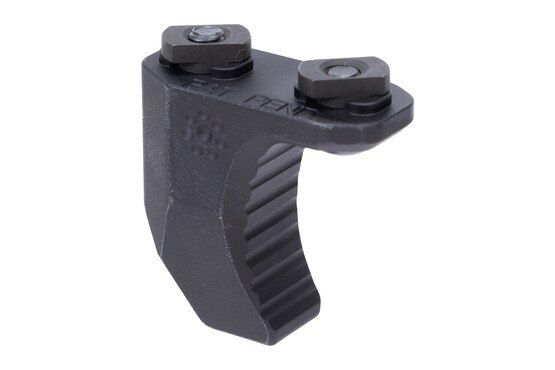 M-LOK compatible aluminum handstop, black.